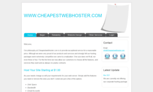 Cheapestwebhoster.com thumbnail