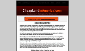 Cheaplandinamerica.com thumbnail