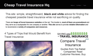 Cheaptravelinsurancehq.com thumbnail