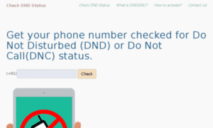 Check-dnd-status.co.in thumbnail