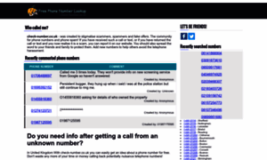 Check-number.co.uk thumbnail