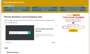 Check-numbers.com thumbnail