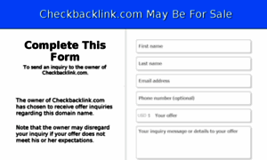 Checkbacklink.com thumbnail