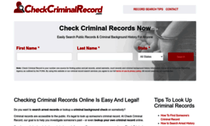 Checkcriminalrecord.com thumbnail