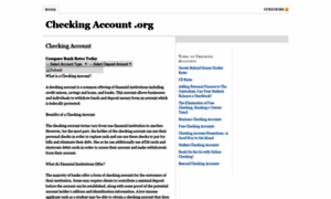 Checkingaccount.org thumbnail