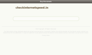 Checkinternetspeed.in thumbnail