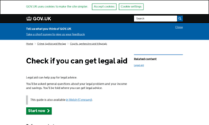 Checklegalaid.service.gov.uk thumbnail