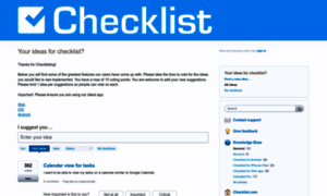 Checklist.uservoice.com thumbnail