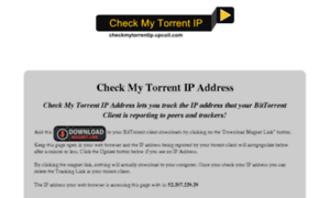 Checkmytorrentip Checkmytorrentip