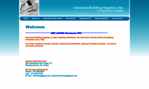 Chemicalbuildingsupplies.com thumbnail