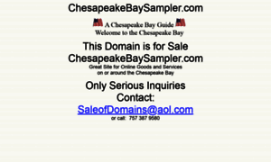 Chesapeakebaysampler.com thumbnail