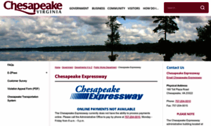 Chesapeakeexpressway.com thumbnail