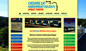 Cheshirecatnarrowboats.co.uk thumbnail