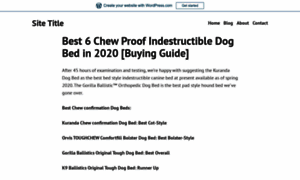 Chewproofdogproducts.wordpress.com thumbnail