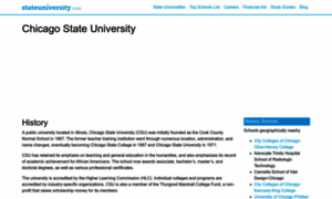 Chicago.stateuniversity.com thumbnail