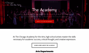 Chicagoacademyforthearts.org thumbnail