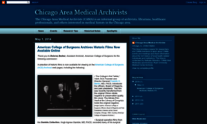 Chicagoareamedicalarchivists.blogspot.com thumbnail