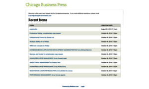 Chicagobusinesspress.webform.com thumbnail