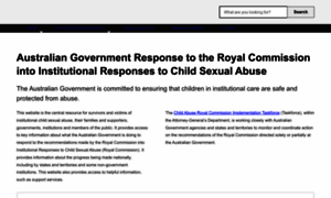 Childabuseroyalcommissionresponse.gov.au thumbnail