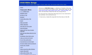 Childbiblesongs.com thumbnail