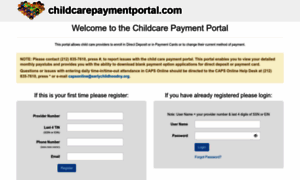 Childcarepaymentportal.com thumbnail