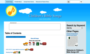 Childrensbiblesongs.us thumbnail