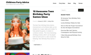 Childrenspartyadvice.com thumbnail