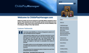 Childsplaymanager.com thumbnail