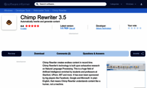 Chimp-rewriter.software.informer.com thumbnail