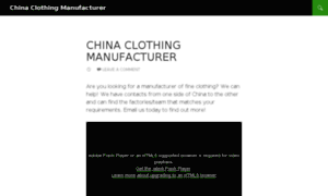 China-clothing-manufacturer.com thumbnail