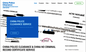 Chinapoliceclearance.com thumbnail