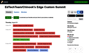 Chinooksedge2017.sched.com thumbnail