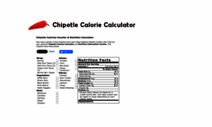 Chipotlecaloriecalculator.com thumbnail