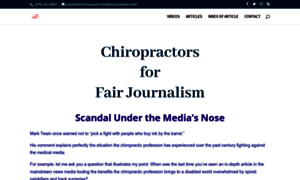 Chiropractorsforfairjournalism.com thumbnail
