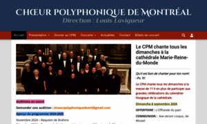 Choeurpolyphoniquedemontreal.org thumbnail