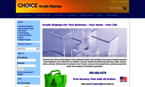 Choiceacrylicdisplays.com thumbnail