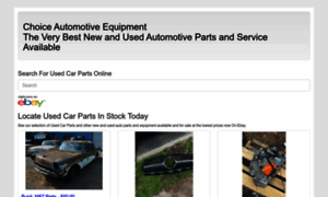 Choiceautomotiveequipment.com thumbnail