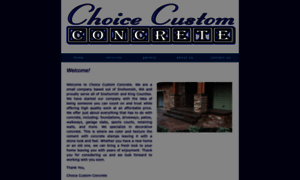 Choicecustomconcrete.com thumbnail