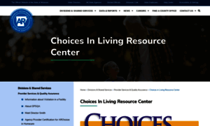 Choicesinliving.ar.gov thumbnail