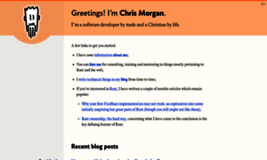 Chrismorgan.info thumbnail