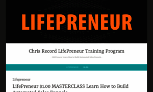 Chrisrecordlifepreneurtrainingprogram.wordpress.com thumbnail