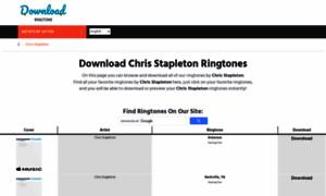Chrisstapleton.download-ringtone.com thumbnail