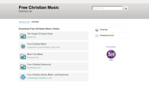 Christian.freemusic.tel thumbnail