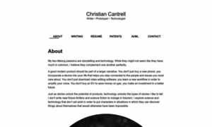 Christiancantrell.com thumbnail