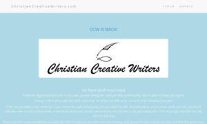 Christiancreativewriters.com thumbnail