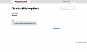 Christinahills.zendesk.com thumbnail