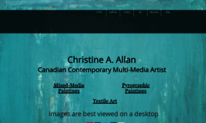 Christineallanart.com thumbnail