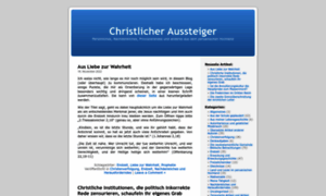 Christlicheraussteiger.wordpress.com thumbnail