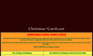 Christmas-carols.net thumbnail