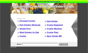 Chromiumcrusherherbgrinders.com thumbnail